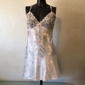 Intimate Attitude Pink Lace Top Baby Doll Nighty